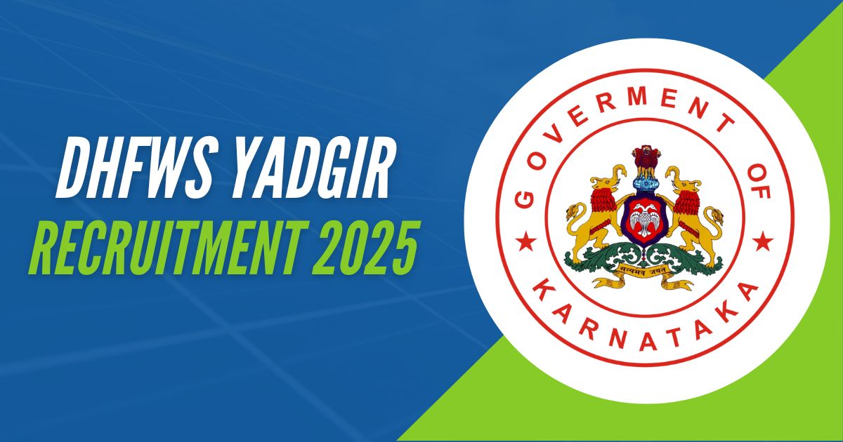 DHFWS Yadgir Recruitment 2025