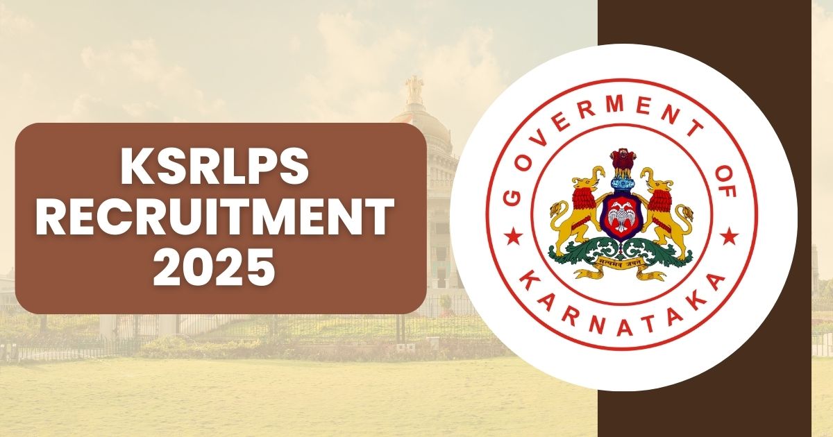 KSRLPS Recruitment 2025