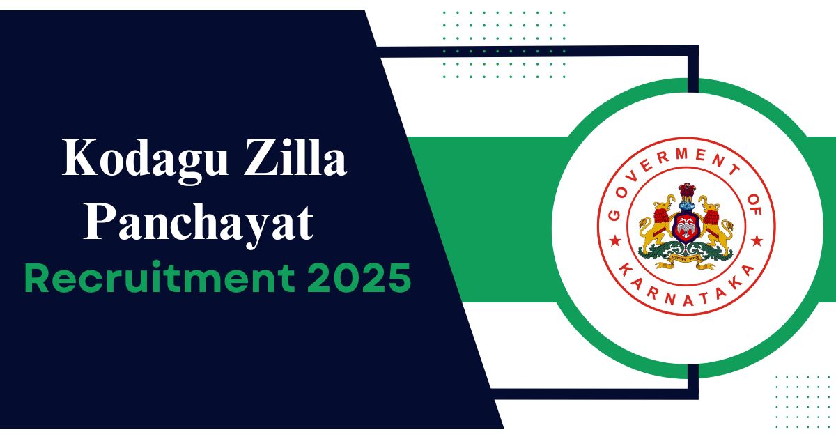 Kodagu Zilla Panchayat Recruitment 2025