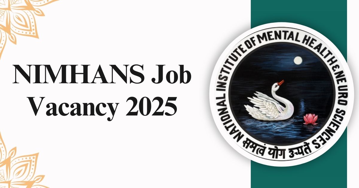 NIMHANS Job Vacancy 2025