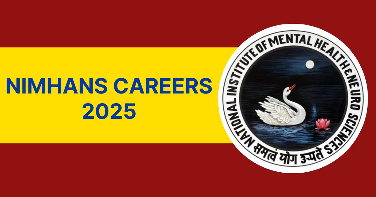 NIMHANS Careers 2025