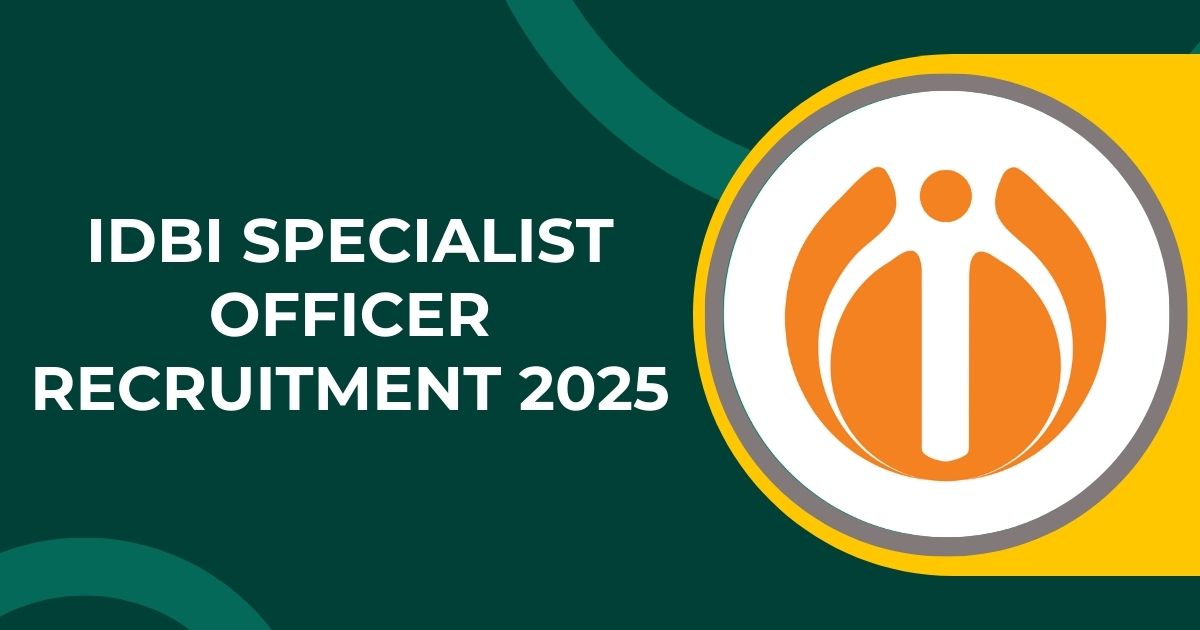 IDBI Specialist Officer Recruitment