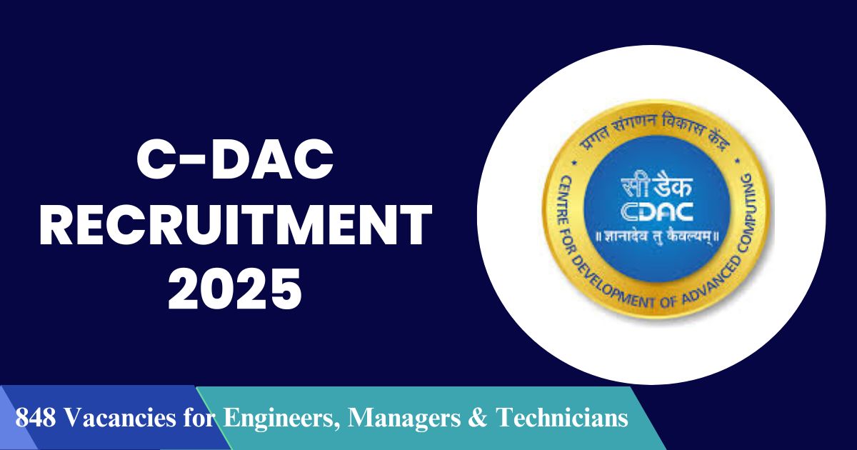 C-DAC Recruitment 2025