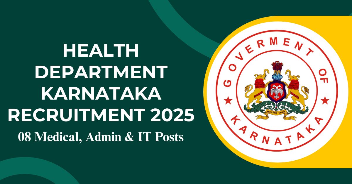 Health Department Karnataka Recruitment 2025